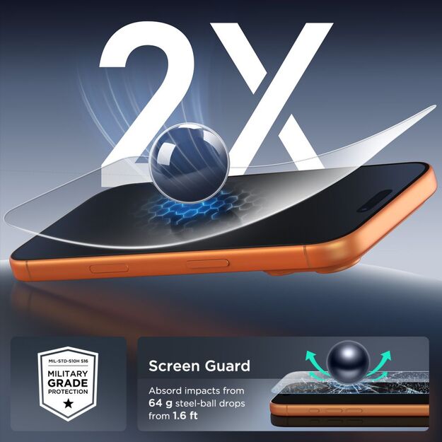 Tech-Protect Tempered Glass Bundle 10-pack for iPhone 16 Pro / 17 / 17 Pro 6