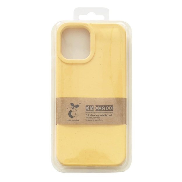 Eco Case Case for iPhone 12 Pro Max Silicone Cover Phone Cover Yellow 10