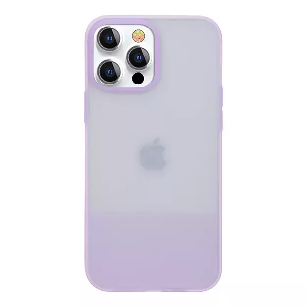 Kingxbar Plain Series case cover for iPhone 13 Pro Max silicone cover purple