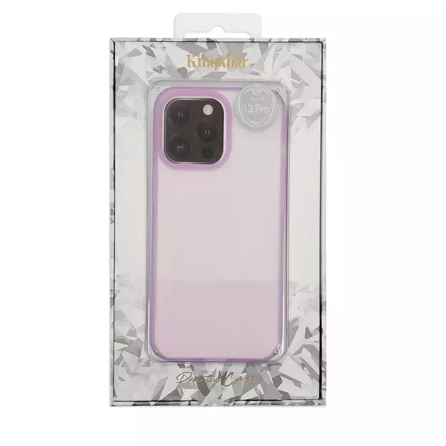 Kingxbar Plain Series case cover for iPhone 13 Pro Max silicone cover purple 17
