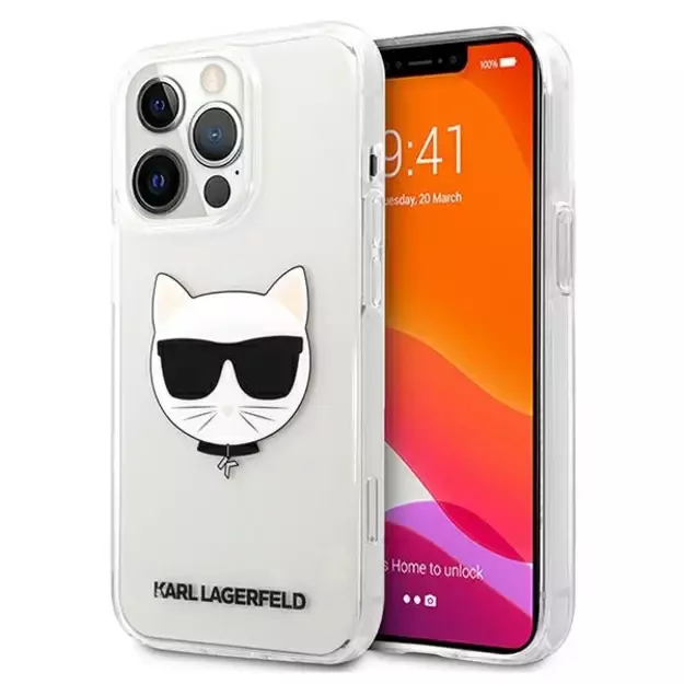 Karl Lagerfeld KLHCP13XCTR iPhone 13 Pro Max 6,7  hardcase transparent Choupette Head