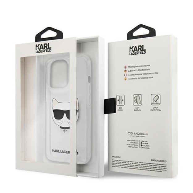 Karl Lagerfeld KLHCP13XCTR iPhone 13 Pro Max 6,7  hardcase transparent Choupette Head 7