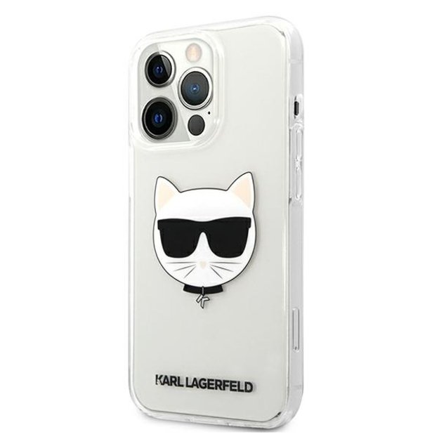 Karl Lagerfeld KLHCP13XCTR iPhone 13 Pro Max 6,7  hardcase transparent Choupette Head 1