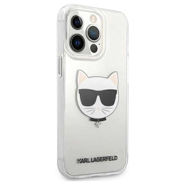Karl Lagerfeld KLHCP13XCTR iPhone 13 Pro Max 6,7  hardcase transparent Choupette Head 3