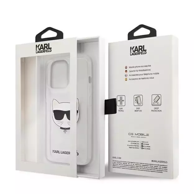 Karl Lagerfeld KLHCP13XCTR iPhone 13 Pro Max 6,7  hardcase transparent Choupette Head 14