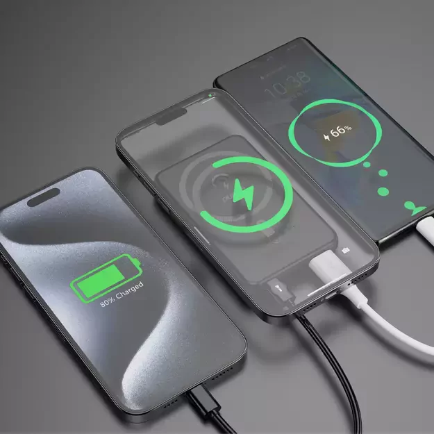 Dudao K14S USB-C / MagSafe wireless powerbank 20W 5000mAh - black 3
