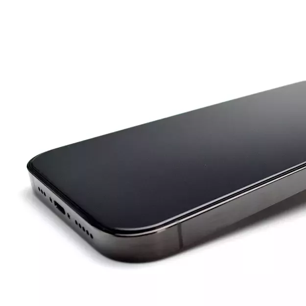 9H tempered glass with mounting frame for iPhone 15 Plus Wozinsky Premium Glass - black 3
