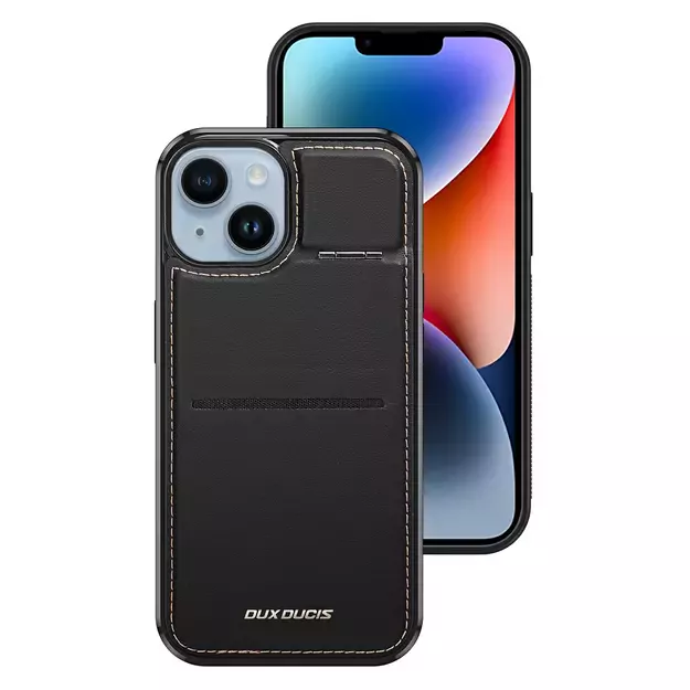 3in1 Wallet Case with Stand for iPhone 14 Plus MagSafe RFID Blocker Dux Ducis Rafi Mag - Black 18