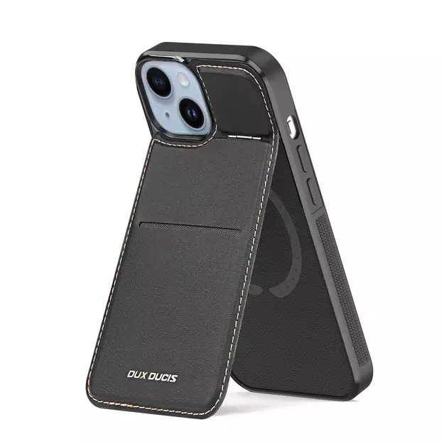 3in1 Wallet Case with Stand for iPhone 14 Plus MagSafe RFID Blocker Dux Ducis Rafi Mag - Black 17