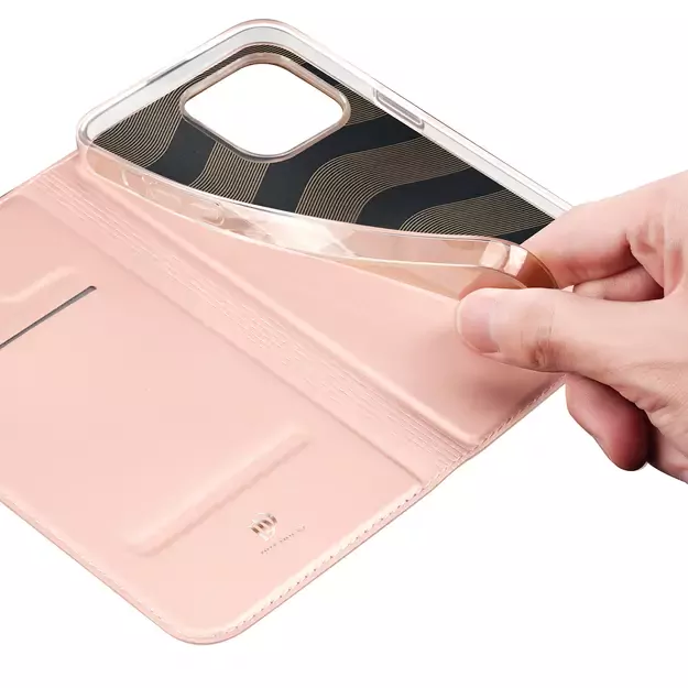 Dux Ducis Skin Pro Wallet Case for iPhone 15 Pro Max - Pink 6