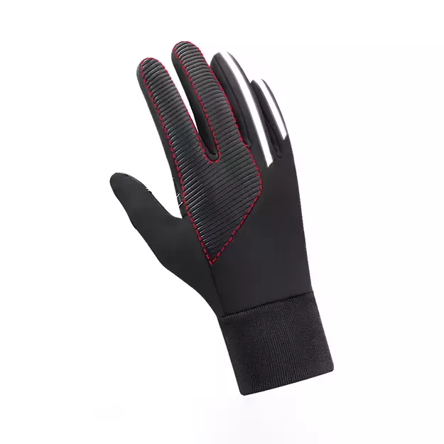 Insulated, anti-slip sports phone gloves (size XL) - black 8