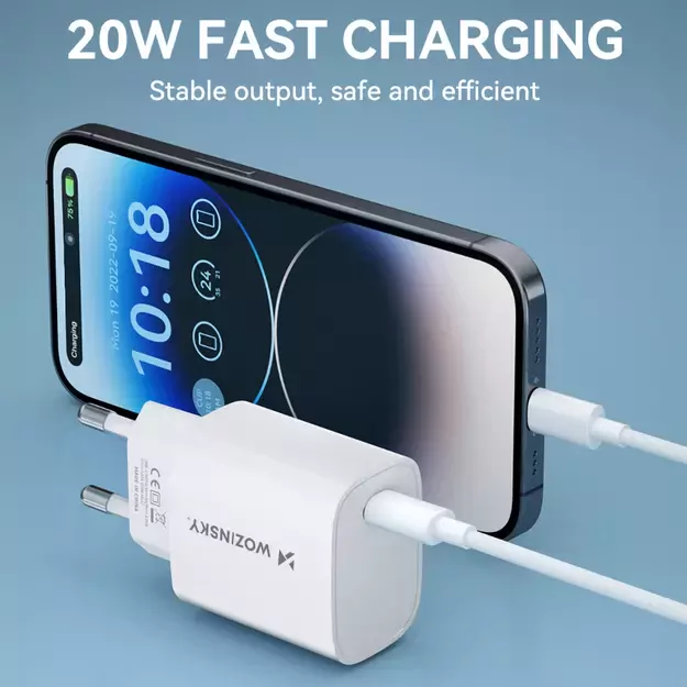 Wozinsky WGWCCW 20W USB-C wall charger - white 9
