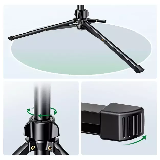 Ugreen LP680 selfie stick with stand and Bluetooth remote control 1.8m - black 9