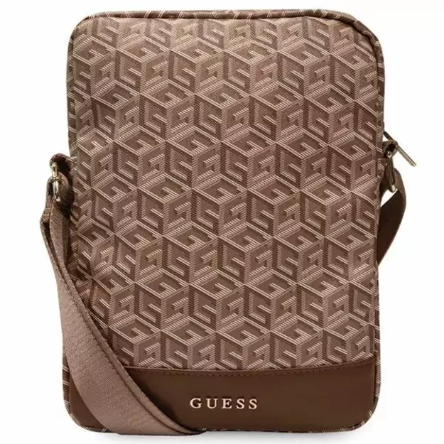 Guess Bag GUTB10HGCFSEW 10  brown/brown GCube Stripe Tablet Bag