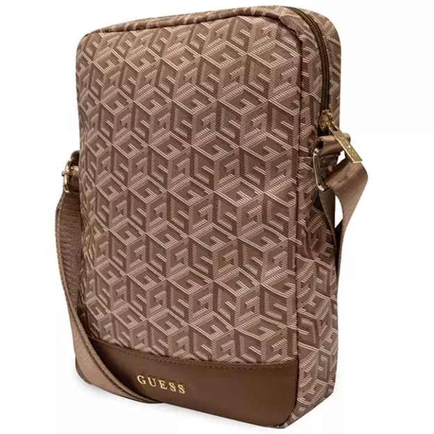 Guess Bag GUTB10HGCFSEW 10  brown/brown GCube Stripe Tablet Bag 3