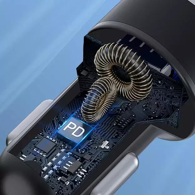 Wozinsky WDCCAC USB-C USB-A 36W car charger - black 10