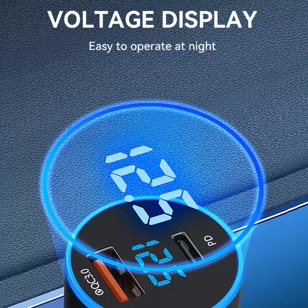 Wozinsky WDCCAC USB-C USB-A 36W car charger - black 8