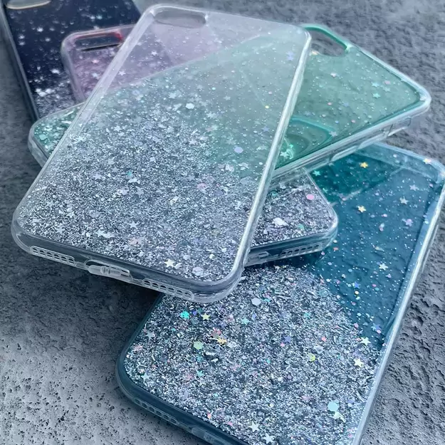 Wozinsky Star Glitter Shining Cover for Samsung Galaxy A42 5G black 2