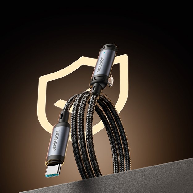 Joyroom S-A56 EnjoyX Series 90° USB-C - Lightning cable 30W 1.2m - black 6