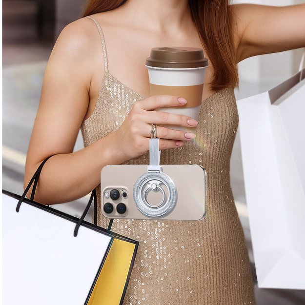 Joyroom JR-ZS425 magnetic ring holder - white 7