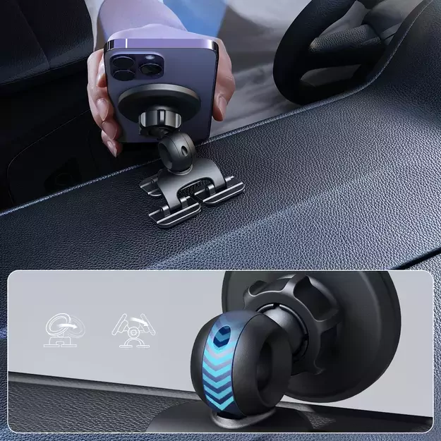 Joyroom JR-ZS366 magnetic cockpit phone holder - black 8