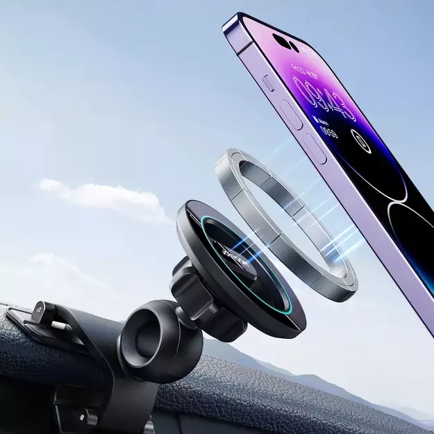 Joyroom JR-ZS366 magnetic cockpit phone holder - black 9