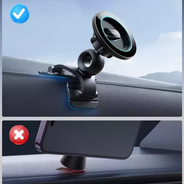 Joyroom JR-ZS366 magnetic cockpit phone holder - black 13