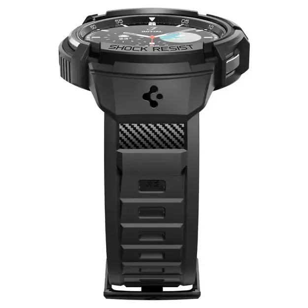 Spigen Rugged Armor Pro Case with Strap for Samsung Galaxy Watch 6 Classic (47mm) - Black 22