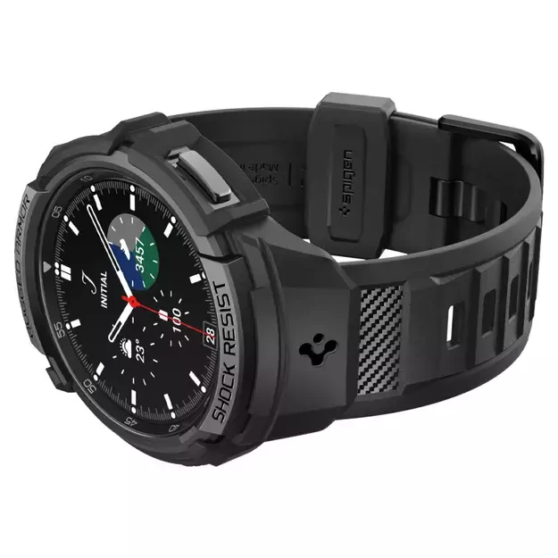 Spigen Rugged Armor Pro Case with Strap for Samsung Galaxy Watch 6 Classic (47mm) - Black 25