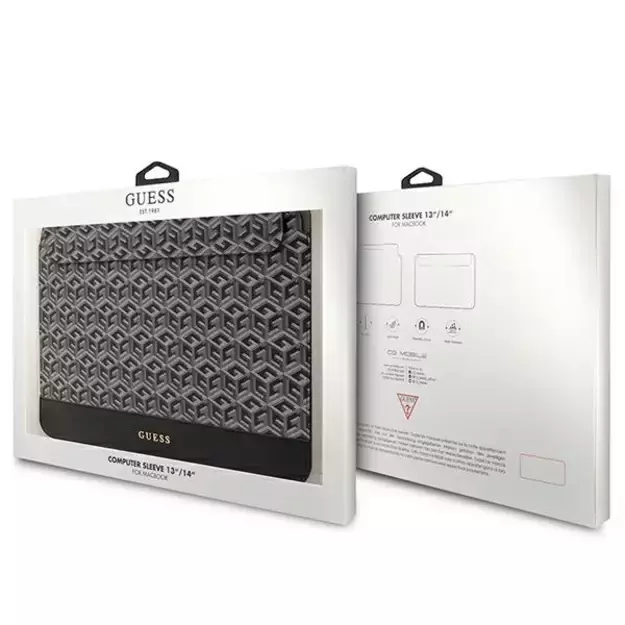 Guess GCube Stripes case for a 14&quot  laptop - black 3