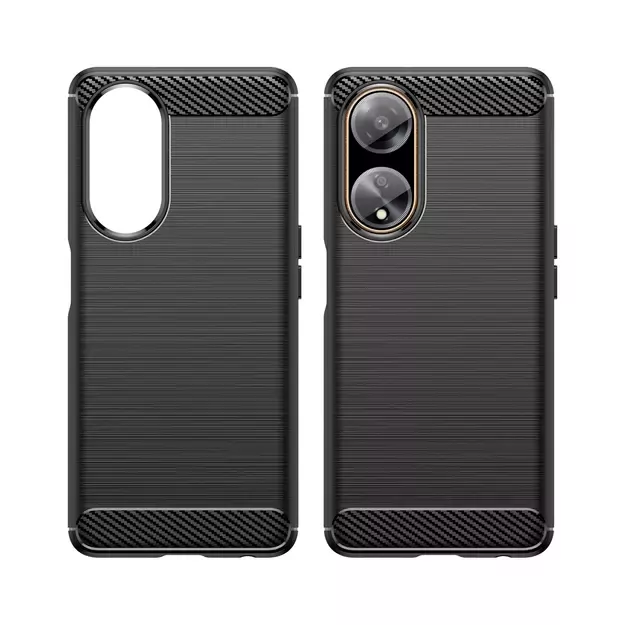 Flexible carbon pattern case for Oppo A98 5G Carbon Case - black 7