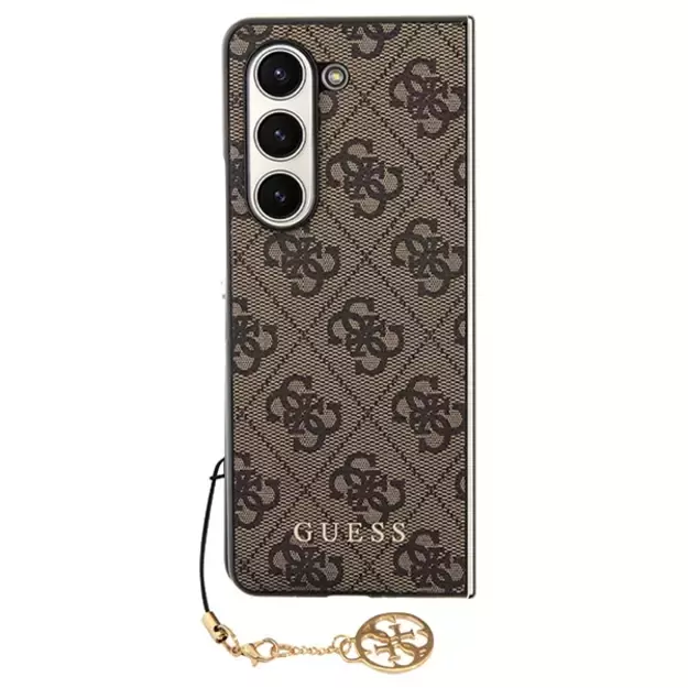 Guess GUHCZFD5GF4GBR F946 Z Fold5 brown/brown hardcase 4G Charms Collection 19