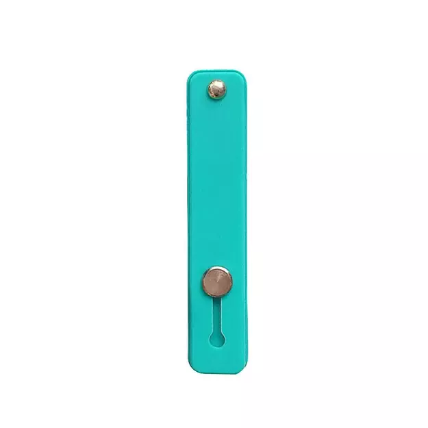 Self-adhesive finger holder with zipper - light blue