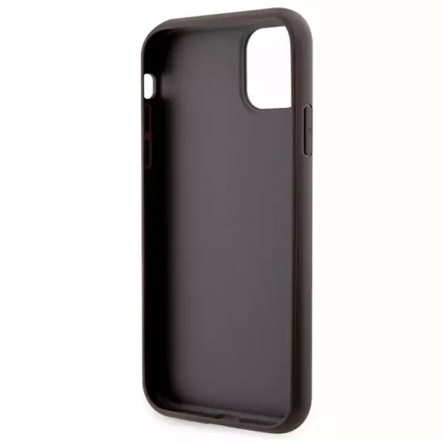 Guess GUHCN61P4TDSCPW Case for iPhone 11 / Xr - Brown Crossbody 4G Metal Logo 10