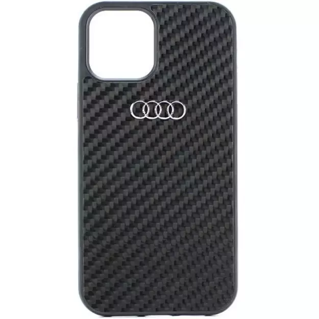 Audi Carbon Fiber iPhone 11 / Xr 6.1&quot  black/black hardcase AU-TPUPCIP11-R8/D2-BK 1
