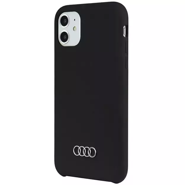 Audi Silicone Case iPhone 12/12 Pro 6.1&quot  black/black hardcase AU-LSRIP12P-Q3/D1-BK 2