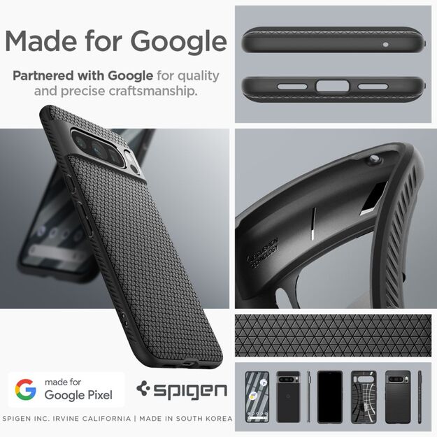 Spigen Liquid Air Case for Google Pixel 8 Pro - Matte Black 16