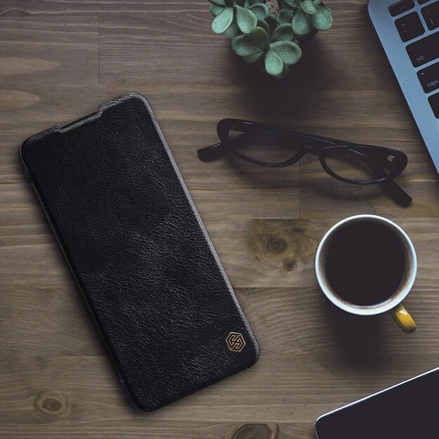 Nillkin Qin leather holster case for Samsung Galaxy A42 5G black 16