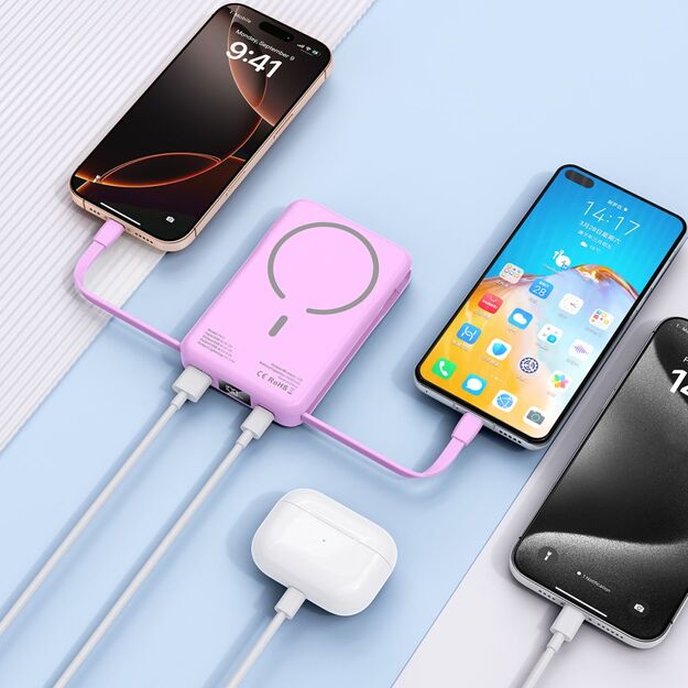 Tech-Protect PB31 MagSafe 10000mAH Power Bank - Purple 7