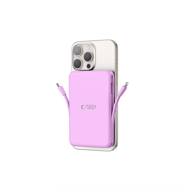 Tech-Protect PB31 MagSafe 10000mAH Power Bank - Purple 1