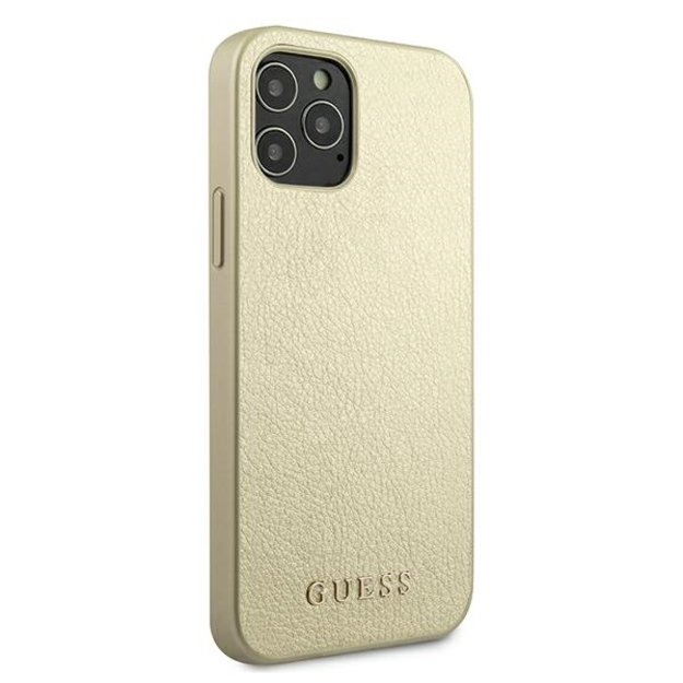 Guess GUHCP12LIGLGO iPhone 12 Pro Max 6.7&quot  gold/gold hardcase Iridescent 12