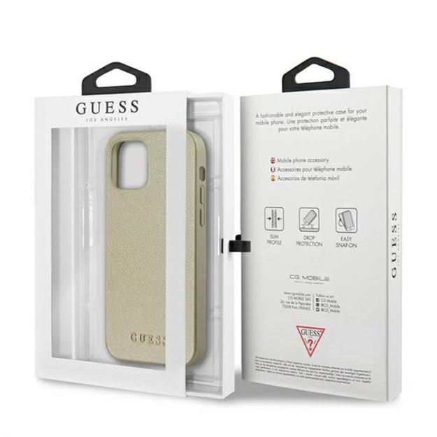 Guess GUHCP12LIGLGO iPhone 12 Pro Max 6.7&quot  gold/gold hardcase Iridescent 18