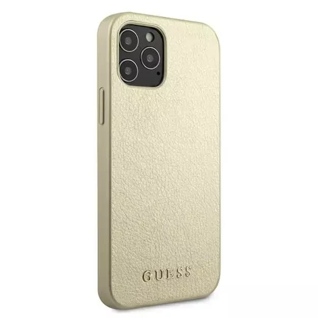 Guess GUHCP12LIGLGO iPhone 12 Pro Max 6.7&quot  gold/gold hardcase Iridescent 3