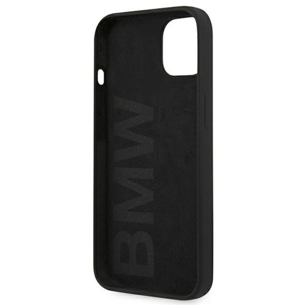 Etui BMW BMHCP13SSILBK iPhone 13 mini 5,4  czarny/black hardcase Silicone Signature 6