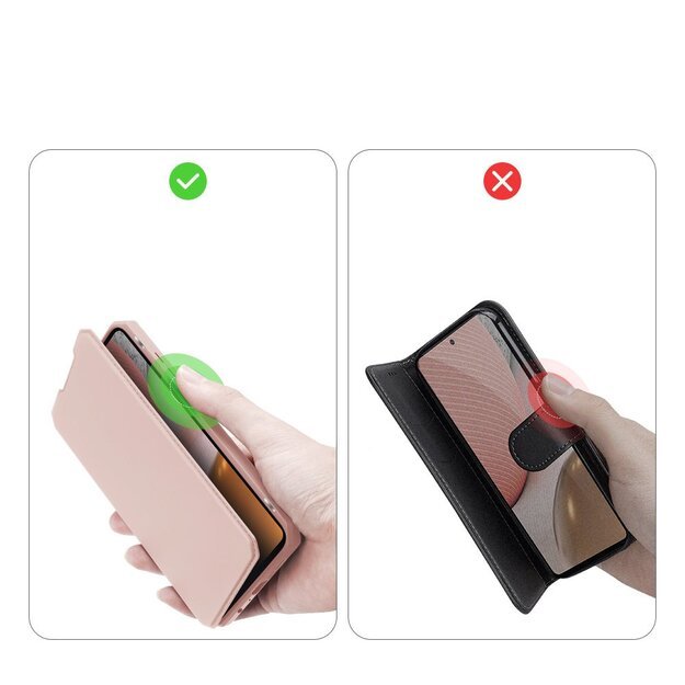 DUX DUCIS Skin X Bookcase type case for Samsung Galaxy A72 4G pink 20