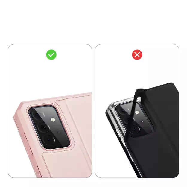 DUX DUCIS Skin X Bookcase type case for Samsung Galaxy A72 4G pink 8