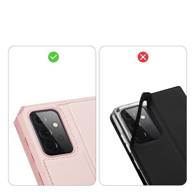 DUX DUCIS Skin X Bookcase type case for Samsung Galaxy A72 4G pink 18