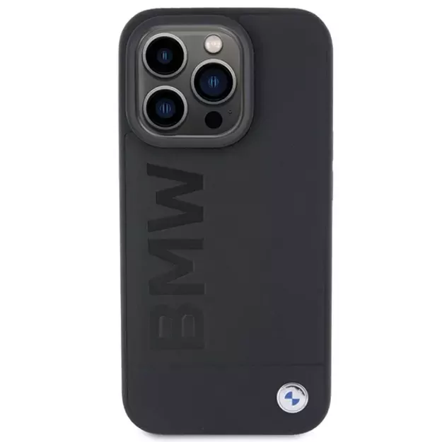 BMW Leather Hot Stamp iPhone 15 Pro Max Case - Black 2