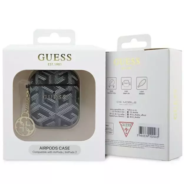 Guess GUA2PGCE4CK case for AirPods 1/2 - black GCube Charm 2