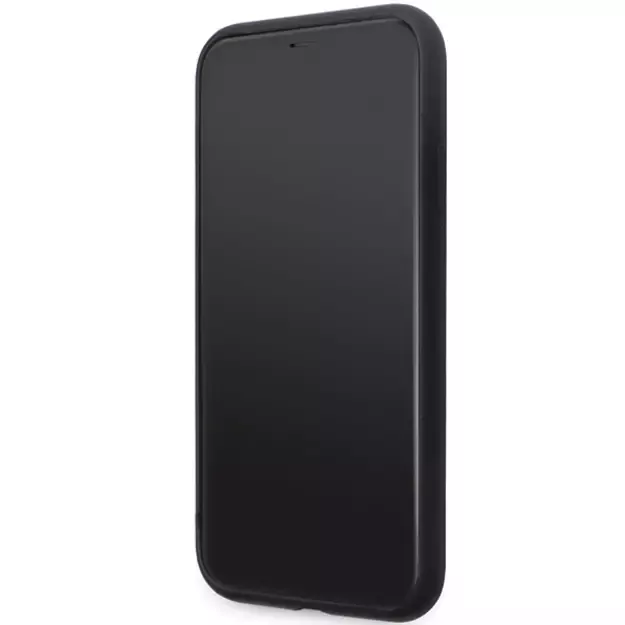 Karl Lagerfeld KLHCN61SMHKNPK case for iPhone 11 / Xr - black Silicone Ikonik Metal Pin 3